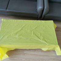 Film plastique en rouleau HDPE PE souple de haute qualité, nappe rayée colorée, housse imperméable en rouleau pour tables