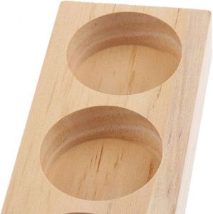 Polished Wood Cosmetic Organizer Double Layer <b>Perfume</b> Aromatherapy <b>Tray</b> Doterra Oil Bottle Holder Essential Oil Display Stand - Product Image 4
