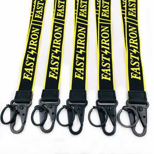 Promotional Sublimation Woven Custom Lanyards Neck Id Card Holder Stitch Keychain Neck Jacquard Lanyard - Product Image 2
