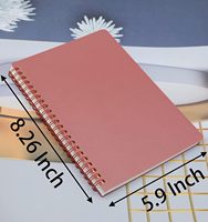 Carnets lignés A5 en gros avec couverture plastique épaisse et imperméable pour fournitures de bureau et scolaires