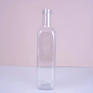 250 мл 500 мл 750 мл 1000 мл прозрачные пустые бутылки для животных пластиковая бутылка с оливковым маслом с крышками