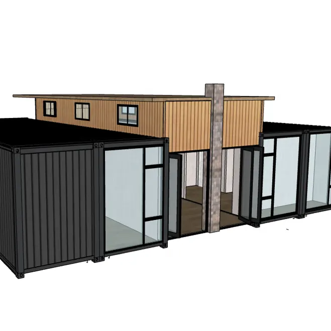 3 Slaapkamers Prefab Mobiele Huis/Geprefabriceerde Modulaire Huis Luxe Verzending Container Huis