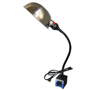 Lampe de travail LED CNC 220V/24V pour machines-outils, bras long en acier inoxydable, aimant puissant pour tour, presse à poinçonner, perceuse - Product Image 1