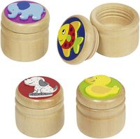 Boîte à dents de bébé en bois massif avec logo et emballage personnalisés, souvenir de dessin animé