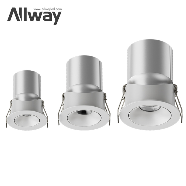 For Modern Anti-Glare LED Downlight 4W 6W 9W Waterproof Recessed Design High CRI 90 Aluminum for Commercial Office Home