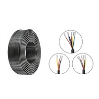 Câble d'alimentation électrique industriel basse tension à 3 conducteurs en cuivre étamé, gaine en PVC, 24 AWG