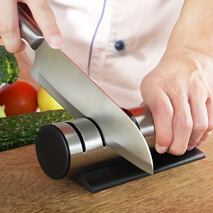 Household Sharpening Stone Handheld Knife <b>Sharpener</b> Kitchen Knife with Anti Base - Product Image 5
