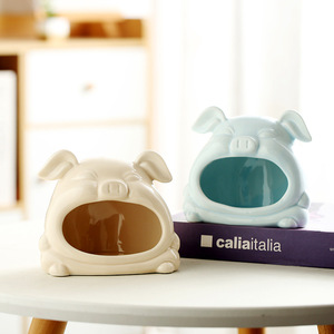 Maison en céramique Lucky Pig pour hamster, nid d'été rafraîchissant, utilisable en toutes saisons - Product Image 1