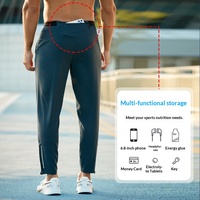 Pantalon de sport pour homme, taille mi-haute, ample, séchage rapide, respirant, en polyester, pour le fitness, la course à pied, l'entraînement et le basketball, idéal pour le printemps