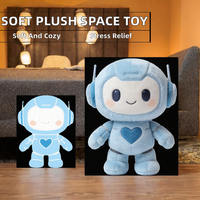 Fabrication OEM ODM Personnalisée : Peluche en Coton Biologique, Série Spatiale, Animaux en Peluche Mignons, Mascotte Douce de Haute Qualité, Anti-stress