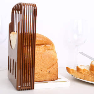 Toast Bread Slicer Stand Plastic Bakeware <b>Slicing</b> Tools Loaf Cutter Rack Foldable Cutting Guide Home Kitchen Gadgets - Product Image 4