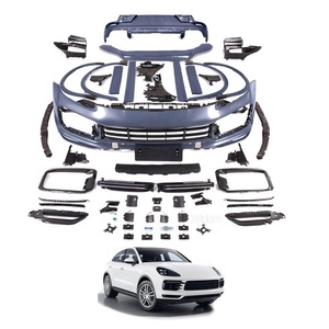 Kit carrosserie style turbo pour <span class=keywords><strong>Porsche</strong></span> <span class=keywords><strong>Cayenne</strong></span> Coupé 9Y0.1 9YB, pare-chocs avant et arrière, feux de jour, kit carrosserie pour <span class=keywords><strong>Porsche</strong></span> 2018-<span class=keywords><strong>2023</strong></span> - Product Image 1
