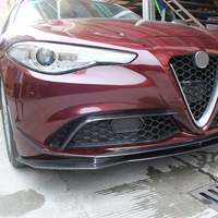 Divisor de Fibra de Carbono para Alfa Romeo Giulia, Alerones Delanteros de Fibra de Carbono Real, Accesorios para Automóviles 2015-2018, Piezas de Tuning