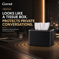 COMET RP50 PLUS Anti-enregistreur audio, dispositif anti-enregistrement, 42 transducteurs ultrasoniques, bloqueur d'enregistreur, bloqueur de microphone pour téléphone