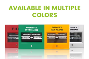 Punto de Llamada de Emergencia de Seguridad contra Incendios, Tipo Interruptor Simple (SPDT), para Liberación de Puerta en Sistemas de Control de Acceso - Product Image 3