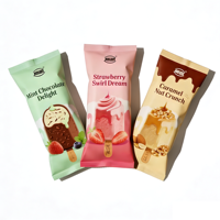Custom Print Food Grade CPP Foil Packs Banana Chocolate mango Ice Cream bar Wrappers Heat Seal Pop Plastic Popsicle Bag