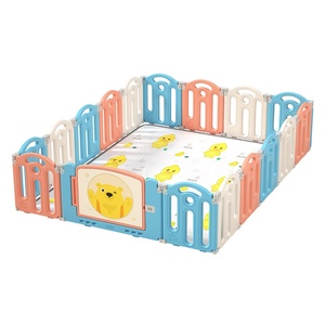 Moderno Macaron protezione box per bambini per il bambino gattonare & giochi di plastica resistente recinto per il soggiorno - Product Image 1