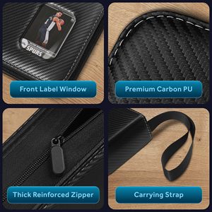 Carpeta para Tarjetas Top Loader con Capacidad para 289 Tarjetas, 20 Fundas Protectoras y Carpeta de PU con Acabado Negro Carbón - Product Image 6