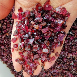 Bán Buôn Đá Quý Thạch Anh Thô Chưa Được Đánh Bóng Tự Nhiên Đá Quý Johnstonotite Đá Quý Pha Lê Đỏ Garnet Đá Vụn - Product Image 2