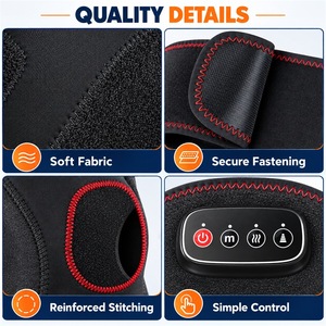 Masseur chauffant électrique pour genoux avec compression d'air, attelle de soutien pour soulager la douleur, thérapie pour usage domestique - Product Image 4