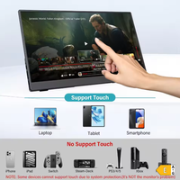 Écran tactile portable OEM personnalisé de 15,6 pouces, écran USB IPS pour PC portable, HDR, haut-parleur intégré pour ordinateur de bureau