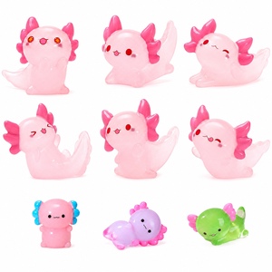 Figuras <span class=keywords><strong>de</strong></span> Axolotl <span class=keywords><strong>de</strong></span> Resina Mini que Brillan en <span class=keywords><strong>la</strong></span> Oscuridad, Adornos <span class=keywords><strong>de</strong></span> Animales Lindos para Jardín <span class=keywords><strong>de</strong></span> Hadas, Micropaisaje y Decoración <span class=keywords><strong>del</strong></span> Hogar, Venta al Por Mayor - Product Image 1