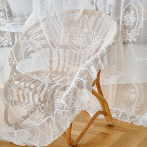 YongHo moderno Vintage pizzo francese pastorale bianco <span class=keywords><strong>per</strong></span> la casa balcone parasole pavimento finestra tende <span class=keywords><strong>per</strong></span> la casa dell'hotel - Product Image 3