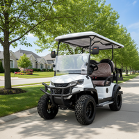 Voiturette de golf 4 places personnalisée avec moteur AC et batterie lithium 72V, nouvelle voiturette tout-terrain 4x4, chariot de golf 4 places