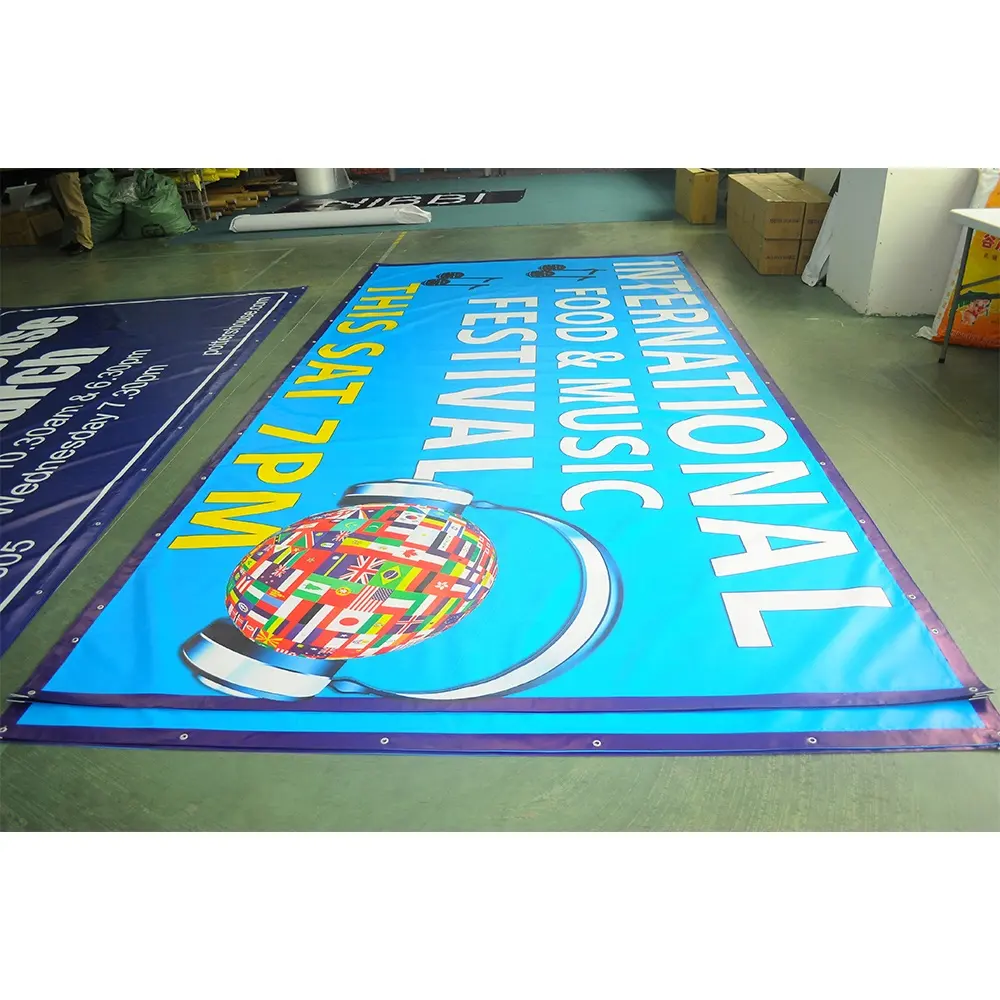 High Quality Outdoor banner Big Any Size PVC Vinyl Printing Banner Roll 30 Foot Heavy Duty Outdoor Banners