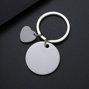 Ywyougang - Llavero Personalizado de Acero Inoxidable con Diseño de Corazón Pequeño, Estilo Vintage, Dibujos Animados, Resistente al Agua, 30 mm - Product Image 5