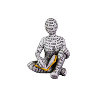 Style nordique abstrait résine lecture femmes Figurine Statue créative étagère décoration pour bureau à domicile salon décor