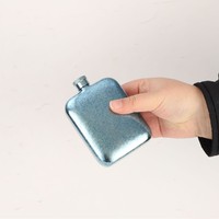 Gourde de poche en titane pur de qualité alimentaire 170 ml, ultralégère, 6 oz, pour whisky, portable, pour le camping en plein air, bouteille à vin et à alcool