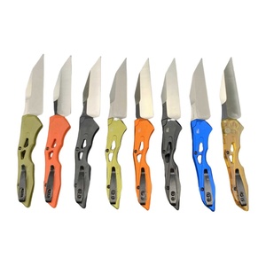 Kersha 7650 Couteau de pêche de poche Couteau pliant d'extérieur avec lame 8cr18Mov et manche en alliage d'aluminium OEM personnalisable - Product Image 1