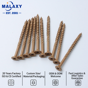 Vis autotaraudeuses pour bois Malaxy en acier inoxydable 304 à tête fraisée plate et embout étoile - Product Image 2