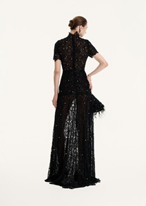 ชุดราตรีหรูหราทันสมัย ดีไซน์ลูกไม้ลายดอกไม้ แขนสั้น สง่างาม แบรนด์ WhiteAnt ความยาว 145 ซม. - Product Image 3