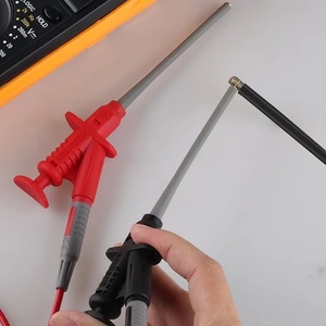 4mm chuối cắm cáp kiểm tra móc Clip thăm dò cá sấu Clip công cụ ô tô Kit 16 trong 1 vạn năng thử nghiệm chì Kit - Product Image 5