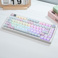 Clavier mécanique filaire personnalisé LEOBOG Hi75c RGB, structure en aluminium avec joint, ergonomique, pour ordinateur de bureau, nouveau son Mahjong silencieux