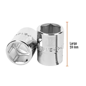 BOX 3 Chiave a bussola a 6 punte da 1-1/8 pollici, attacco da 3/4 pollici, TRUPER - Product Image 1