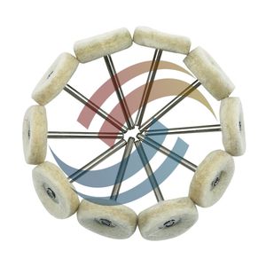 Roue de polissage en feutre de laine, meule pour bijoux, roue de polissage pour métaux, tête de polissage à tige de 3 mm, mini <span class=keywords><strong>brosse</strong></span>, abrasif rotatif <span class=keywords><strong>Dremel</strong></span> OEM - Product Image 2