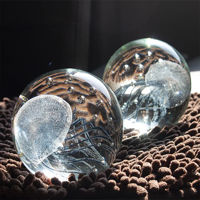 Fermacarte di vendita caldo delle meduse della cupola di vetro della decorazione domestica