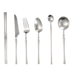 Shiny-Jh Stainless Steel Cutlery Set Gold 304 Western Style Steak Knife Fork Spoon <b>Dinnerware</b> Set - Product Image 5