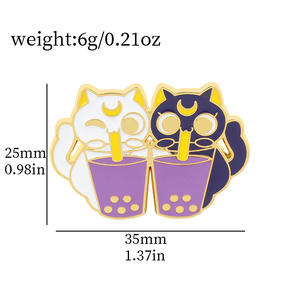 Dessin animé <span class=keywords><strong>lecture</strong></span> kitty drôle vilain course animal de compagnie dormir épingles de chat noir - Product Image 5