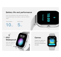 Vente directe d'usine Montre intelligente pas chère Montres intelligentes tendance pour femmes et hommes avec suivi de la santé et du sport Fabriqué en Chine