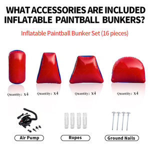 Búnkeres Inflables <span class=keywords><strong>de</strong></span> PVC <span class=keywords><strong>de</strong></span> 0.6mm, 16 Piezas, Precio Económico, para Juegos <span class=keywords><strong>de</strong></span> Tiro con Arco Extremos, Búnkeres Super Air PSP para Campo <span class=keywords><strong>de</strong></span> Paintball - Product Image 5