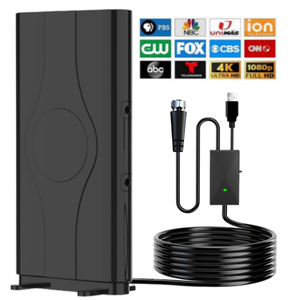 Antena <span class=keywords><strong>de</strong></span> TV Digital Interior Amplificada <span class=keywords><strong>de</strong></span> Alta Ganancia HD, Fuente <span class=keywords><strong>de</strong></span> Alimentación USB, Cable <span class=keywords><strong>de</strong></span> 5 m, Rango <span class=keywords><strong>de</strong></span> Alta Frecuencia para ATSC <span class=keywords><strong>de</strong></span> EE. UU., DTMB, Onda Terrestre - Product Image 1