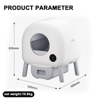 Neue intelligente selbst reinigende Katzen toilette mit 76l großem Raum Remote App Access Easy Clean-Funktion für mehrere Katzen