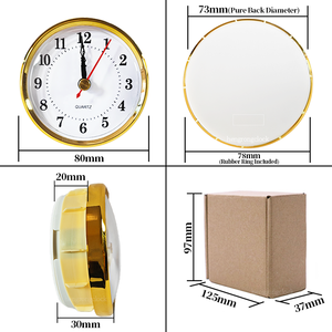 Inserto orologio in miniatura da 80 mm fai da te Vintage con numero romano testa d'orologio ideale per la sostituzione di orologi per decorazioni per la casa e orologi artigianali - Product Image 3