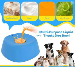 Wholesale 250ml Portable Rubber Slow Feeder Dog Bowls Anti-Slip Lick Toy for Treats & Yogurt Microwave Safe - Product Image 2