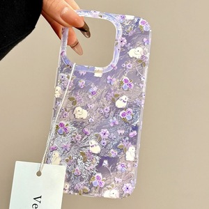 PH158 stile coreano in <span class=keywords><strong>viola</strong></span> coniglietto floreale per <span class=keywords><strong>iPhone</strong></span> 16promax /15/14 custodia per telefono 13/12 ragazza <span class=keywords><strong>cuore</strong></span> 11 carino Xr - Product Image 4