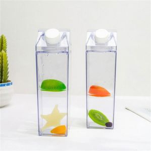 1L Milk Cup Transparent PS <b>Plastic</b> Square Water Cup Cross-Border Creative Milk Bottle 1000Ml <b>Plastic</b> Cup - Product Image 2